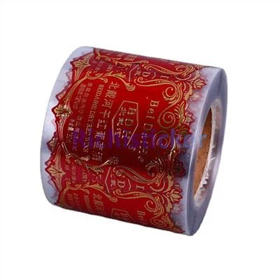 Kendi kendine yapışkan metalik etiket şarap şişesi etiketleri