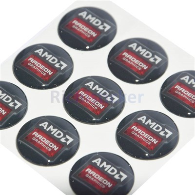 Şeffaf jel berrak kubbeli epoksi çıkartması